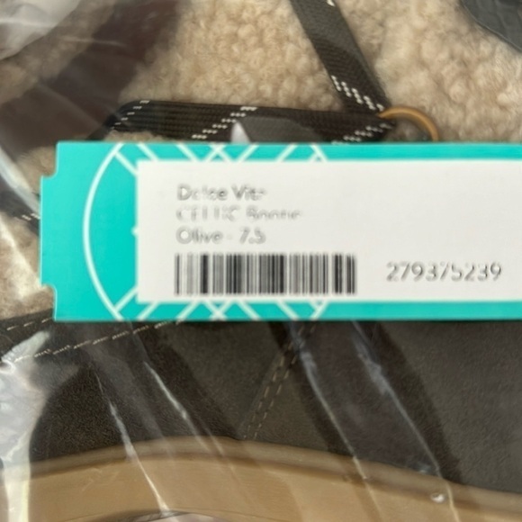 Dolce Vita Celtic Boots Block Heel Olive NEW 7..5 US - Picture 4 of 5